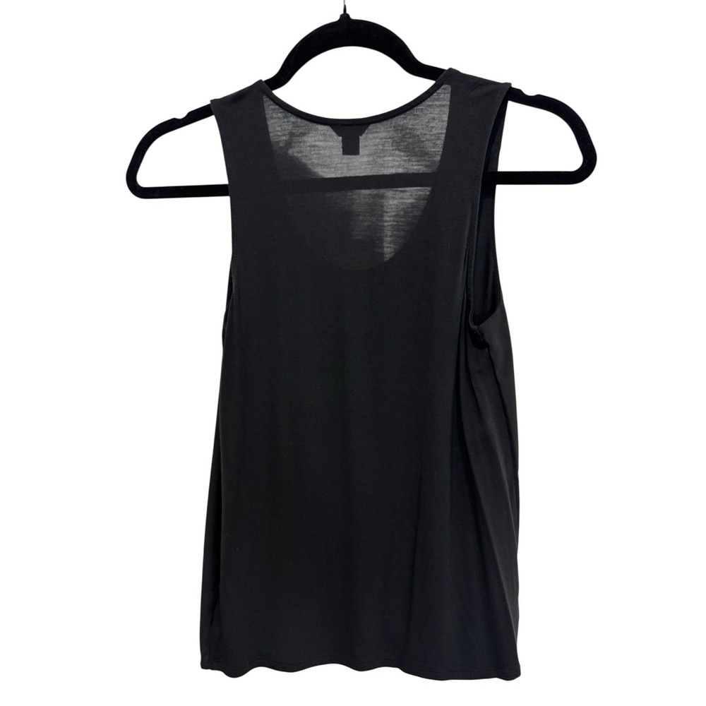 Ann Taylor Petite Black Sleeveless Blouse XSP Shell Top - Picture 2 of 4